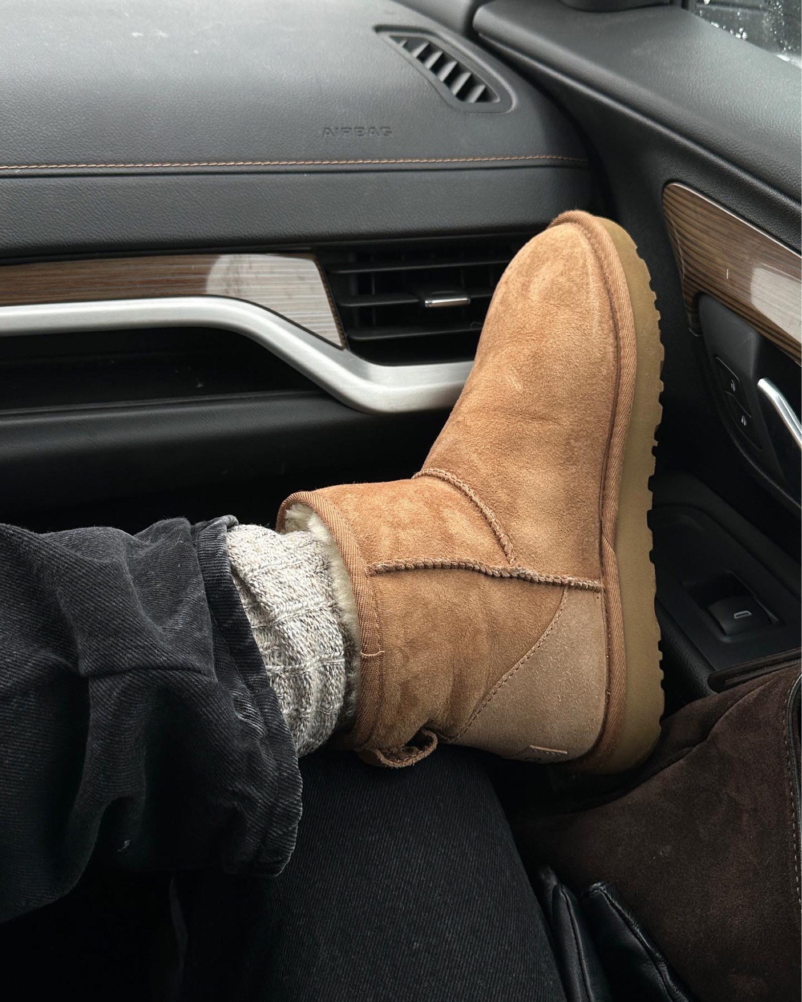 Classic Ugg mini in chestnut, wool socks 

#LTKGiftGuide #LTKSeasonal #LTKshoecrush