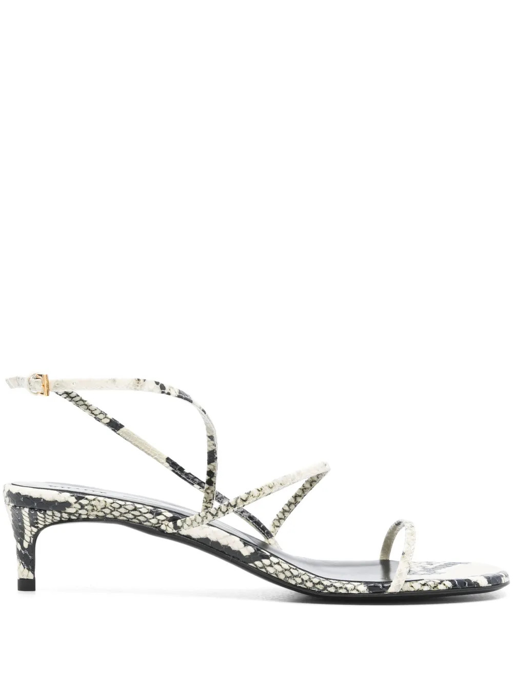 KHAITE 35mm snakeskin-print Sandals | Neutrals | FARFETCH UK | Farfetch Global