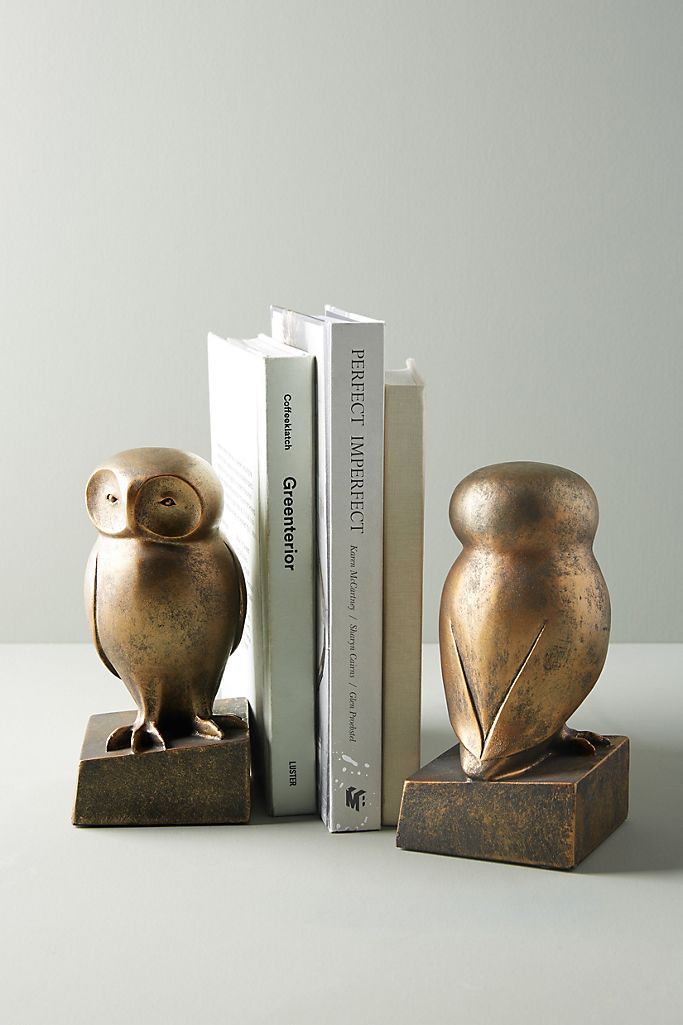 Wise Owl Book Ends | Anthropologie (US)