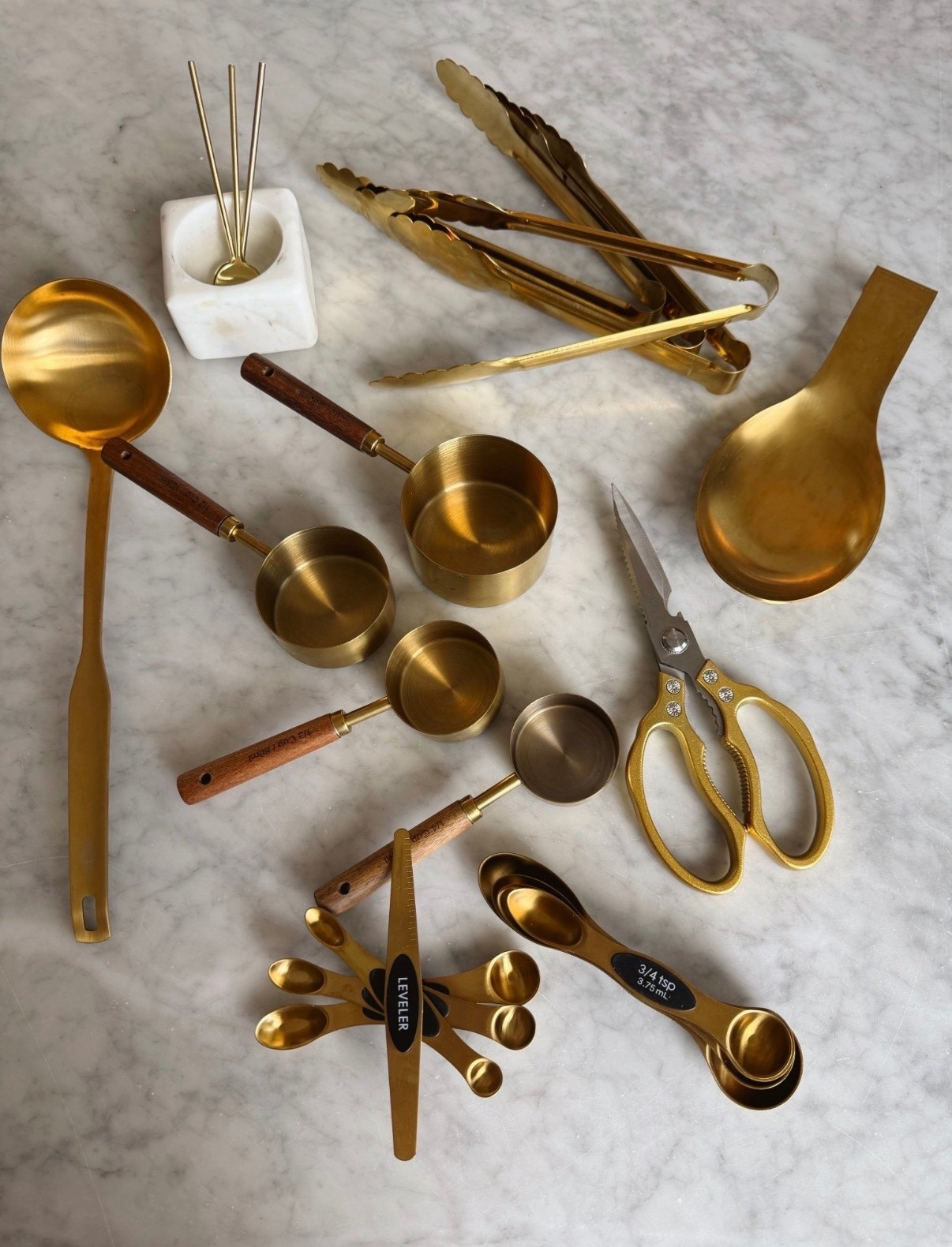 There’s no reason you’re cooking gadgets can’t be pretty too!! 

Try it out and I bet you’ll cook more!!

Love these gold cooking utensils!! 

#amazon #weddingregristry #goldmeasuringcups #goldmeasuringspoons #aesthetickitchen 

#LTKfoodie #LTKMothersDay