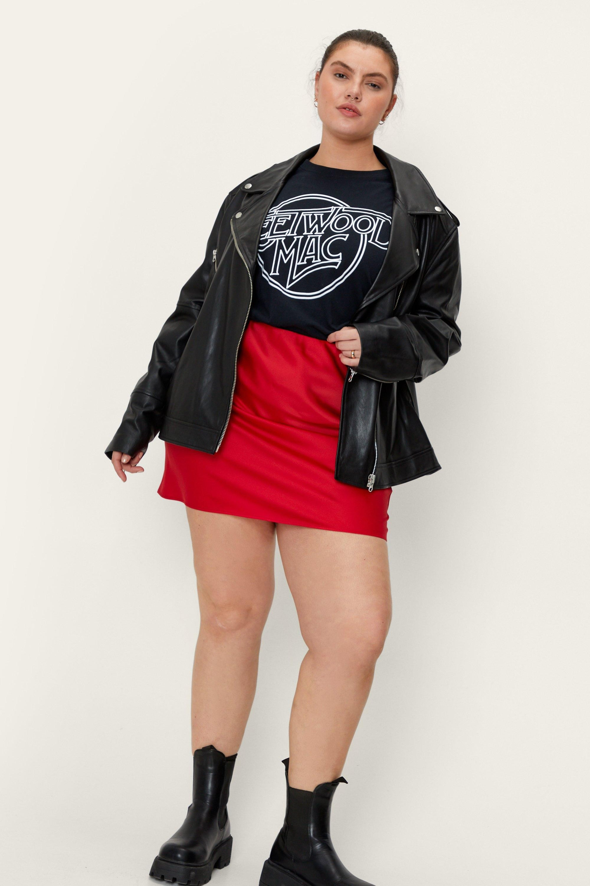 Plus Size Satin A-Line Mini Skirt | Nasty Gal (US)