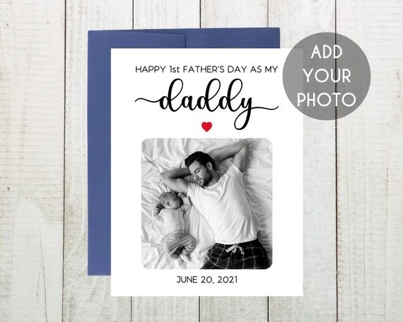 First Fathers Day Card, Custom New Dad Card, 1st Fathers Day, New Dad Congratulations, Personaliz... | Etsy (US)