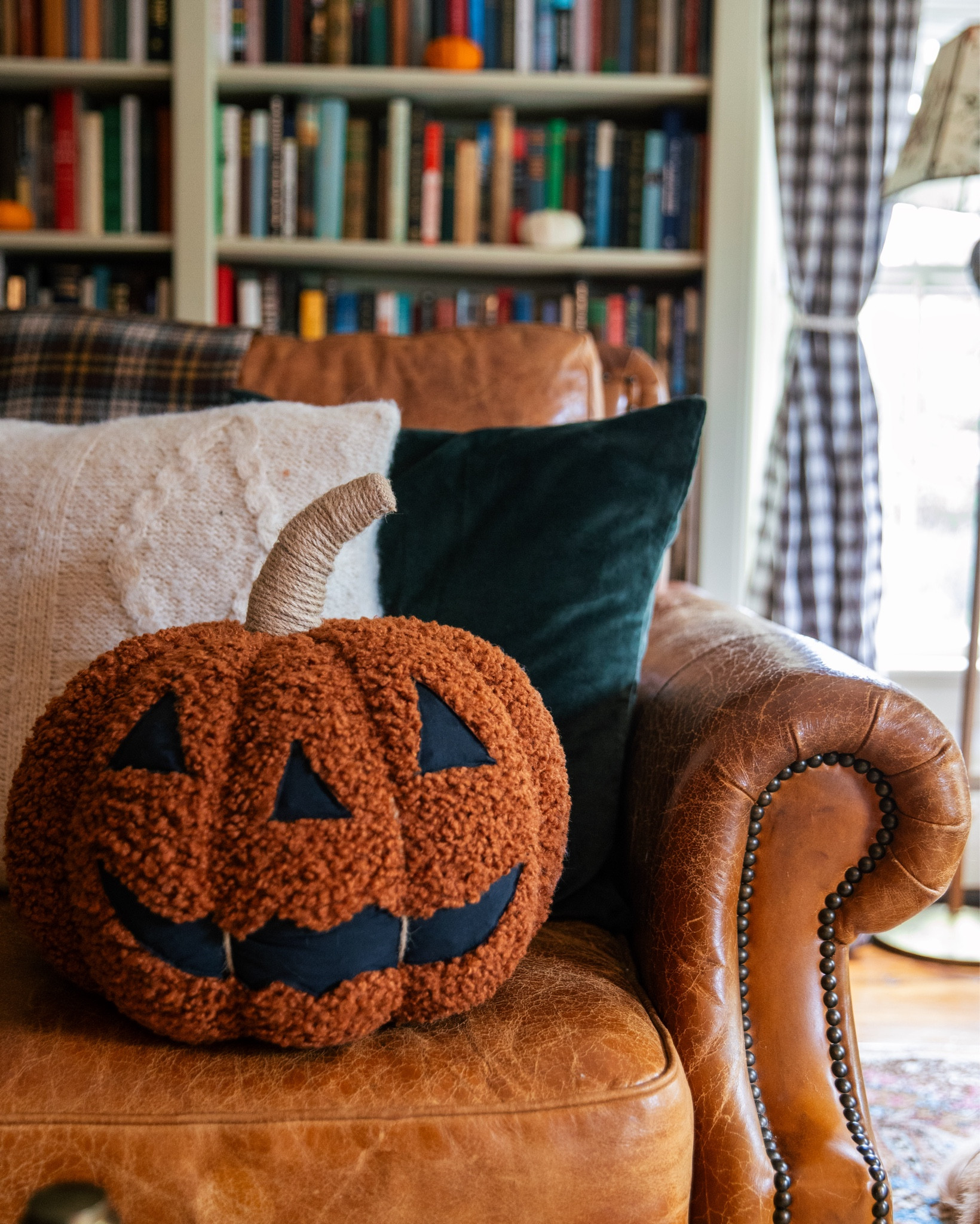 Just realized that this adorable pumpkin pillow lights up and I couldn’t love it more. 

#LTKHalloween