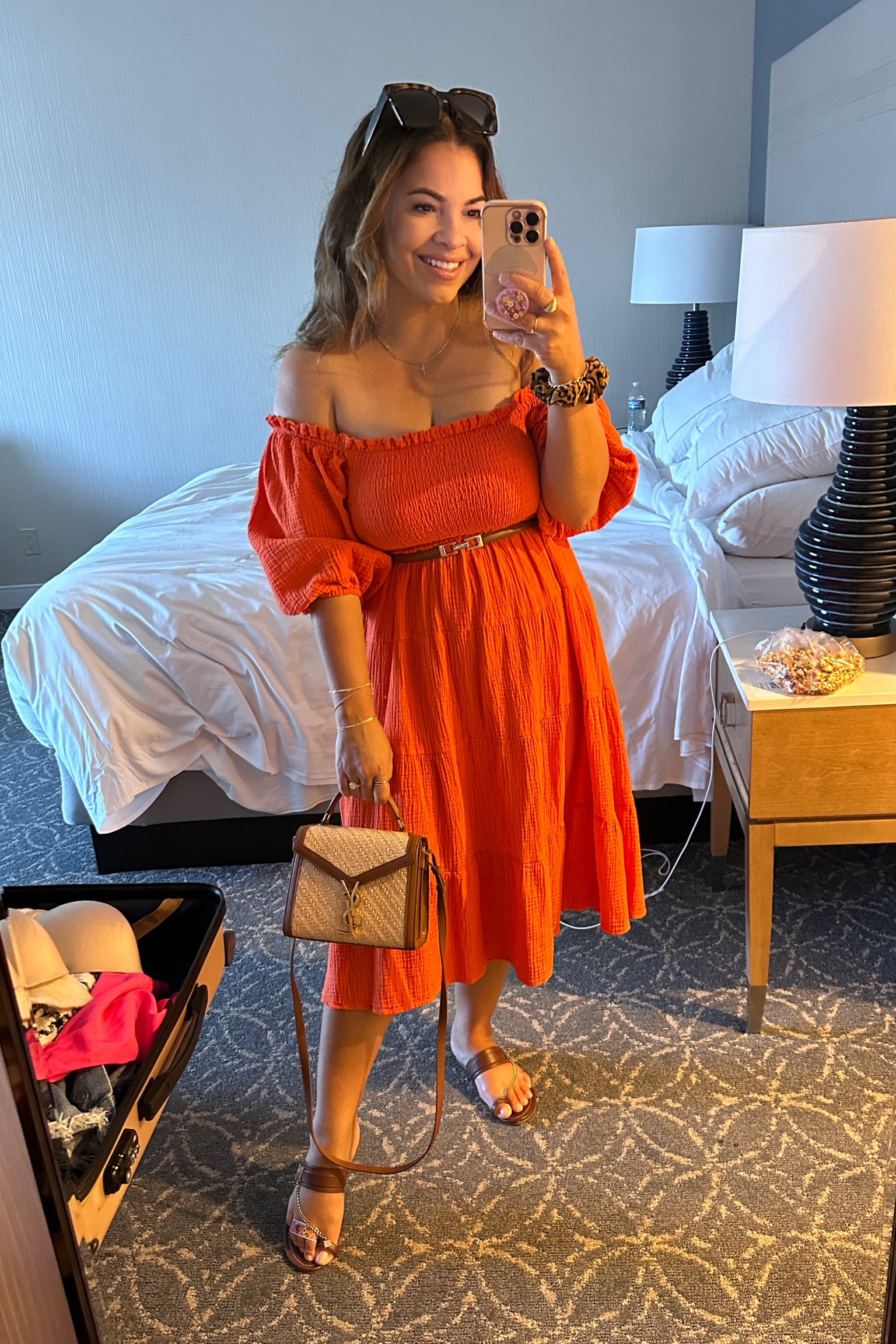 Off to wine taste! 

I always get a ton of compliments when I wear this dress. The color is beautiful, the material is more on the softer side. Can wear on the shoulder or off like I am. Comes in a few colors. Easy to dress up or down just by switching out sandals for heels (and I’d add a little more bolder jewelry).

#LTKmidsize #LTKfindsunder50 #LTKstyletip