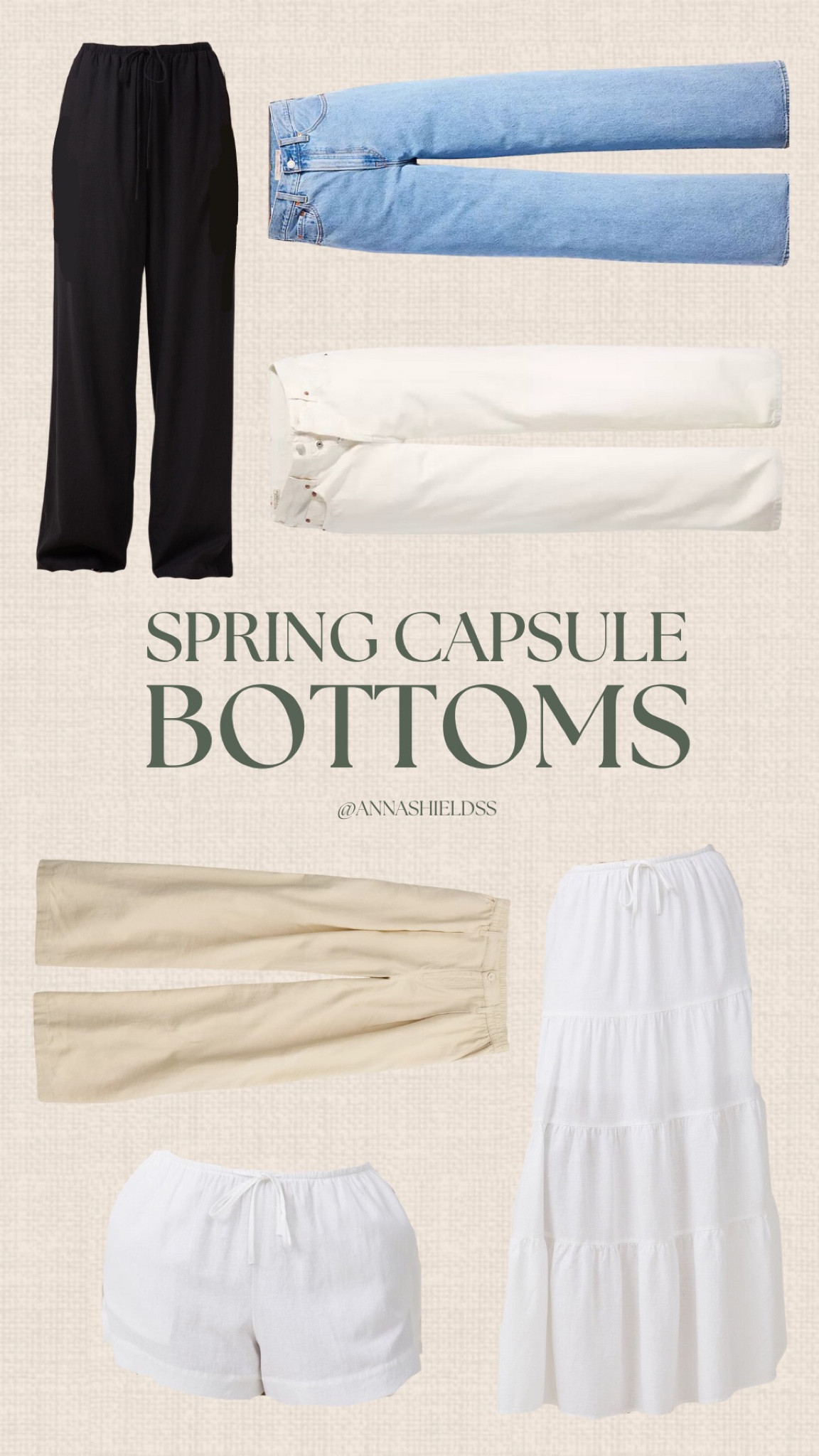 Spring Capsule Ep. 1: bottoms! Spring outfit, capsule wardrobe, vacation outfit, jeans, spring skirts, staple pants

#LTKfindsunder100 #LTKstyletip