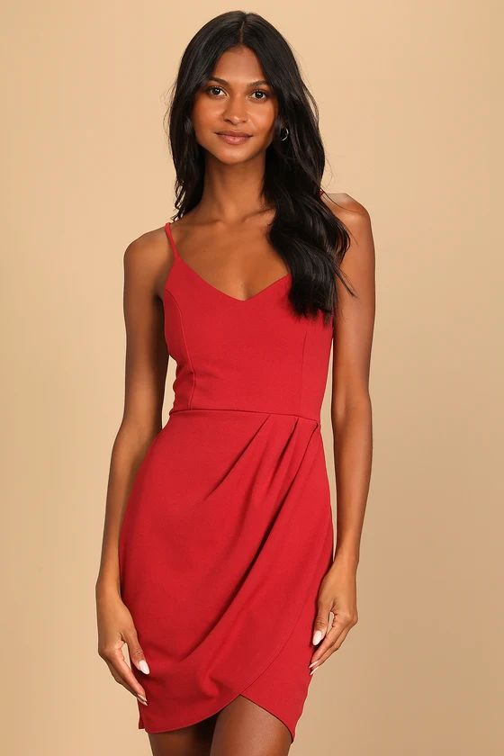 Forever Your Girl Rust Red Bodycon Dress | Lulus (US)