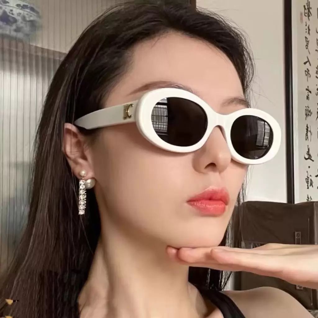 Arch Of Triomphe Douyin Network Red With The European And American Oval Sunglasses Female Retro S... | DHGate