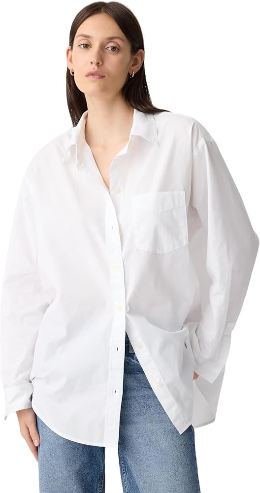 GAP Women's Poplin Big Shirt | Amazon (US)