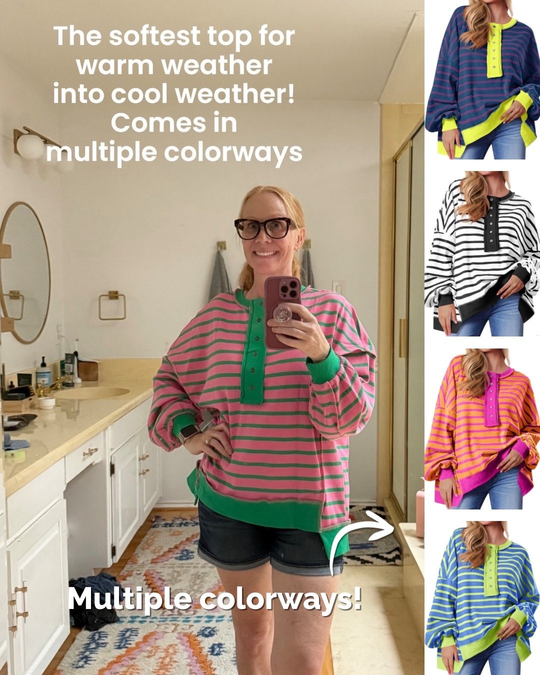 Wearing this oversized sweater / top on repeat! So comfy. Multiple colors!  $20!!

#LTKootd #LTKStyleTip #LTKFindsUnder50