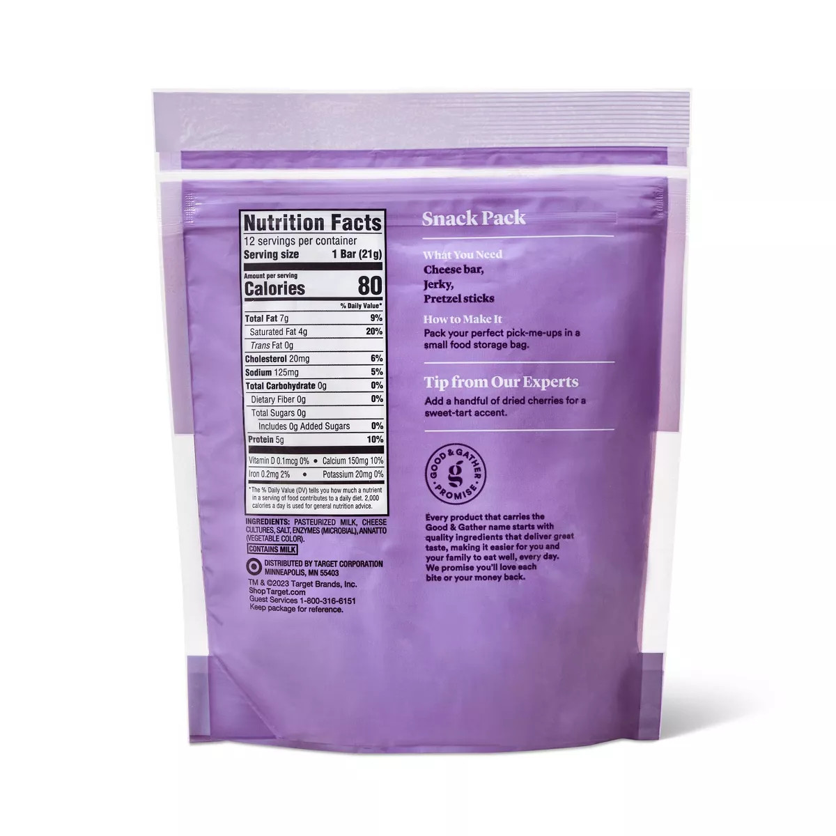 Colby Jack Cheese Snack Bars - 9oz/12ct - Good & Gather™ | Target