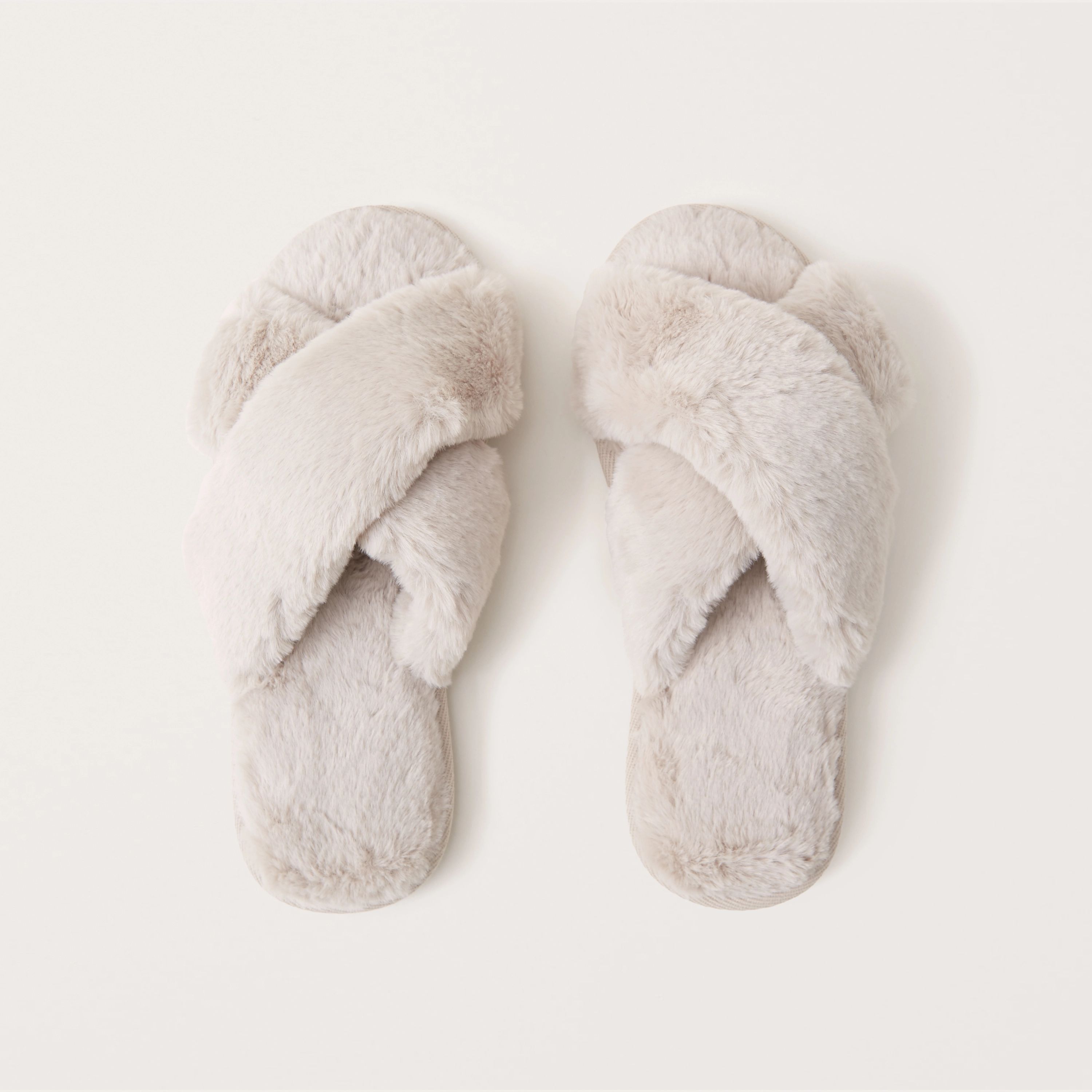 Faux Fur Slide Slippers | Abercrombie & Fitch (US)