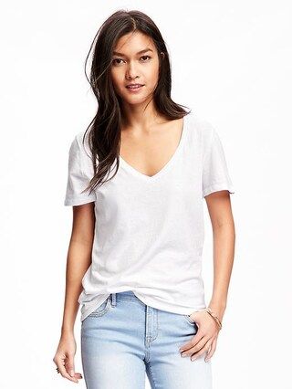 Relaxed V-neck Tee for Women | Old Navy US