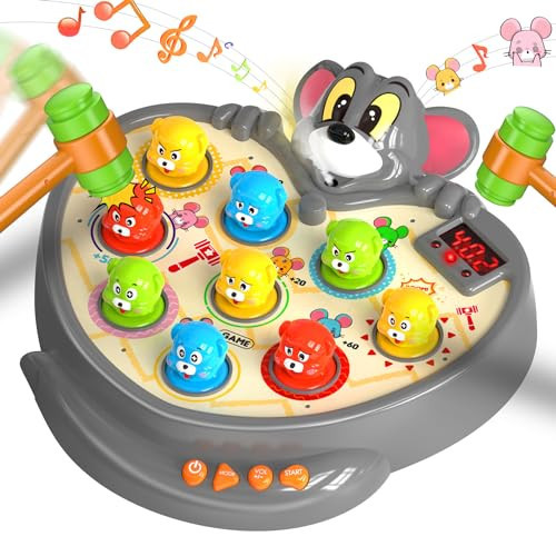 Toys for Ages 2-4,2 Year old Boy Birthday Gift,with Spray 2 Hammers,5 Game Modes,9 Music & Light Interactive Educational Early Learning Toddlers Toys,Birthday Gifts for 2 3 4 Year Old Boy Toys | Amazon (US)