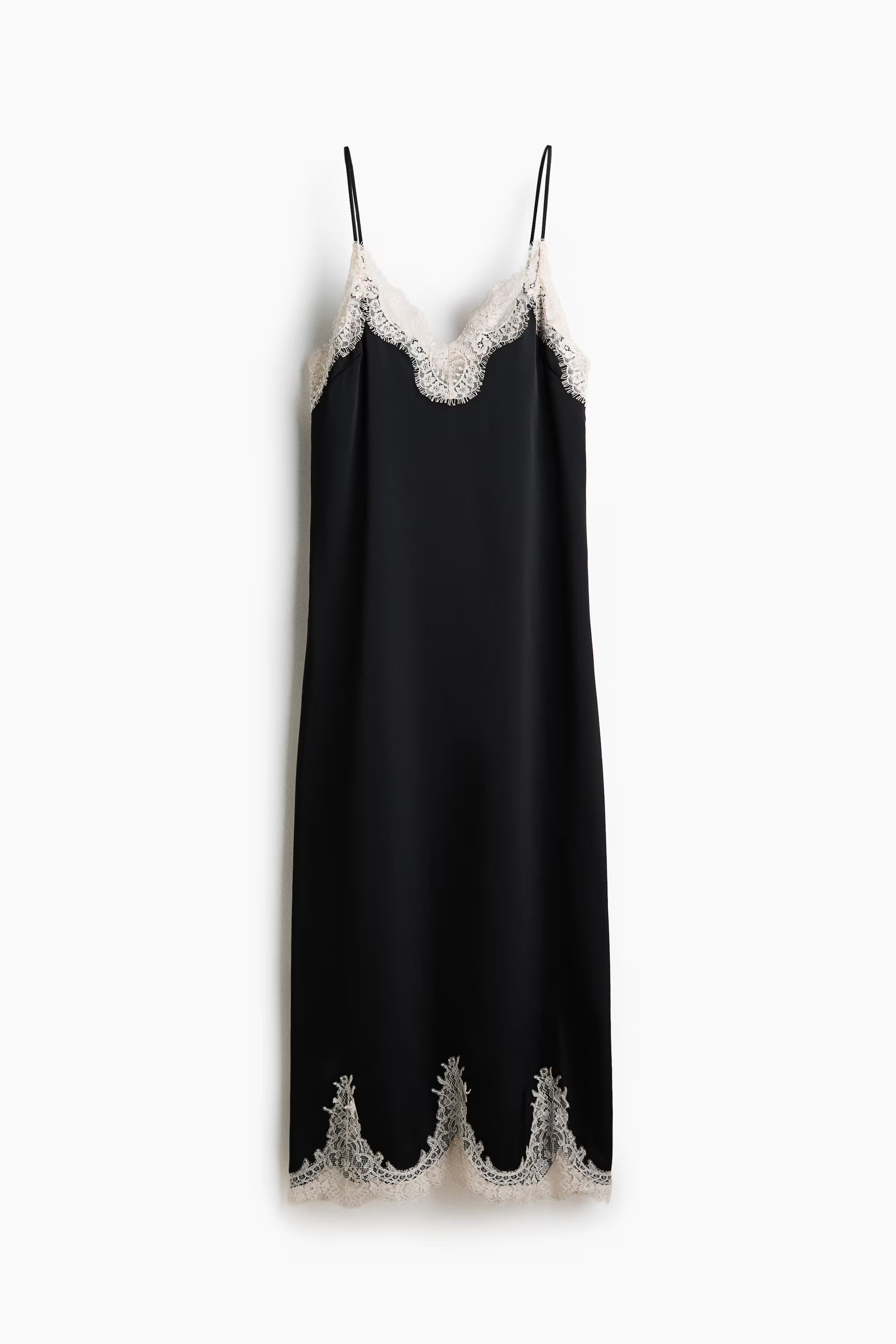 Slipkleid mit Spitze | H&M (DE, AT, CH, NL, FI)