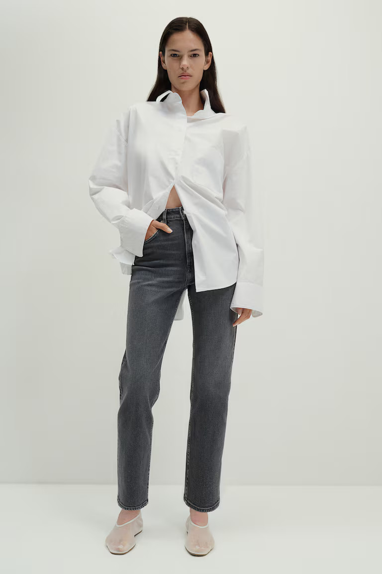 Slim Straight High Ankle Jeans | H&M (DE, AT, CH, NL, FI)