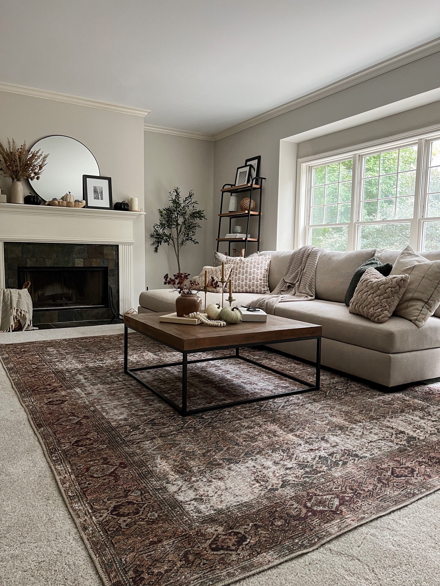 Shop our living room furniture and decor by clicking the links below! 

Paint color: Edgecomb Gray by Benji Moore

Neutral area rug, vintage rug, living room rug, oriental rug, square coffee table, wood and metal coffee table, Big Sur sofa, gray sofa, beige sofa, durable sofa, my pottery barn, tall bookshelf, faux olive tree, round black mirror, fall decor, fall style, affordable home decor, neutral home decor, living room sofa, sectional 

#LTKhome #LTKstyletip #LTKsalealert