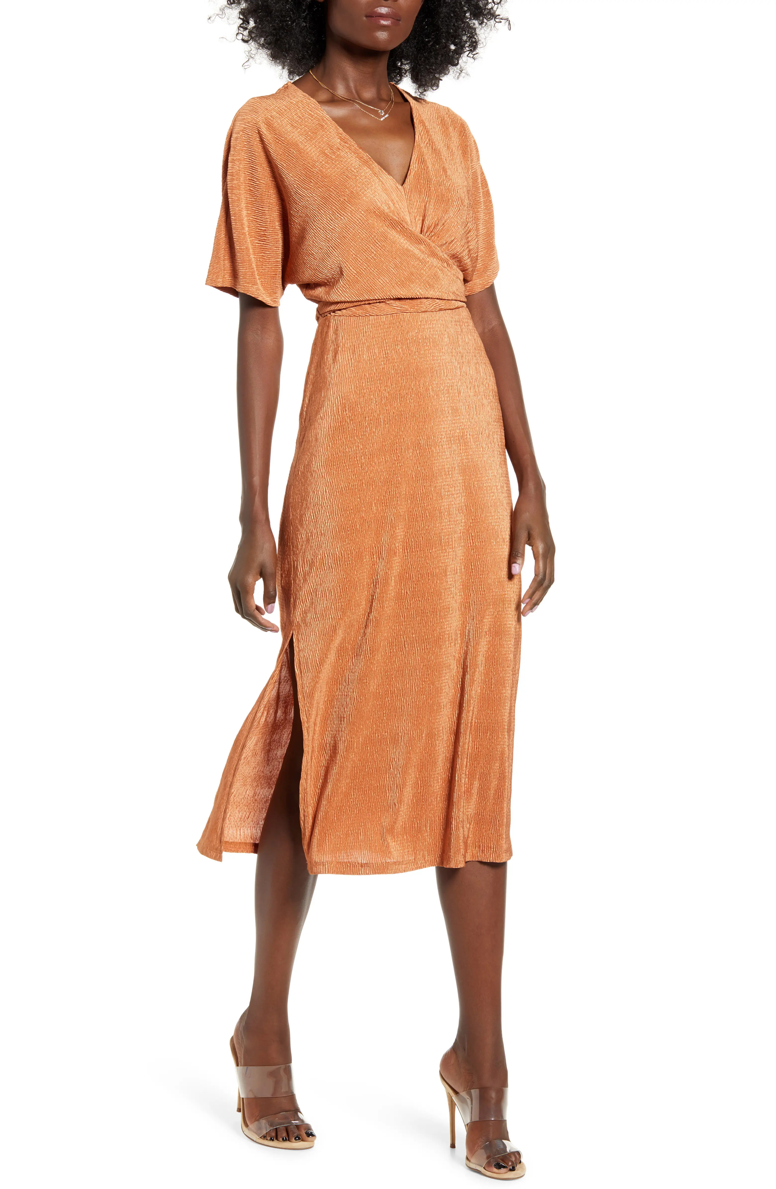 Surplice Midi Dress | Nordstrom