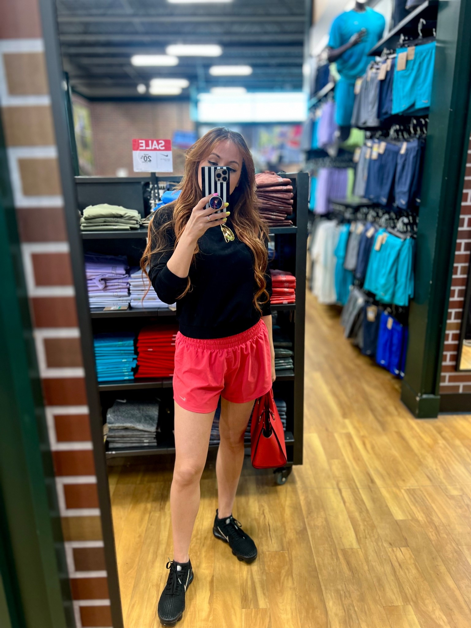 DicksSportingGoods 
Sweatshirt extra small
Shorts medium (could have sized down) 
Rhinestone Nike Vapormax 

Up to 20% off select Nike

 My Comfy go to right now🖤 #dickssportinggoods finds / KristinaShaffer / Nike / casual spring fit / loungewear / summer athletic / Athleisure/ gym rat / workout outfit 

#LTKSeasonal #LTKStyleTip

#LTKActive #LTKSaleAlert