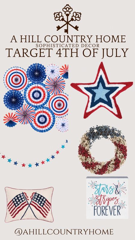 Target 4th of July!

Follow me @ahillcountryhome for daily shopping trips and styling tips!

Seasonal, Home, Summer, 4th of July, Decor

#LTKFind #LTKhome #LTKSeasonal