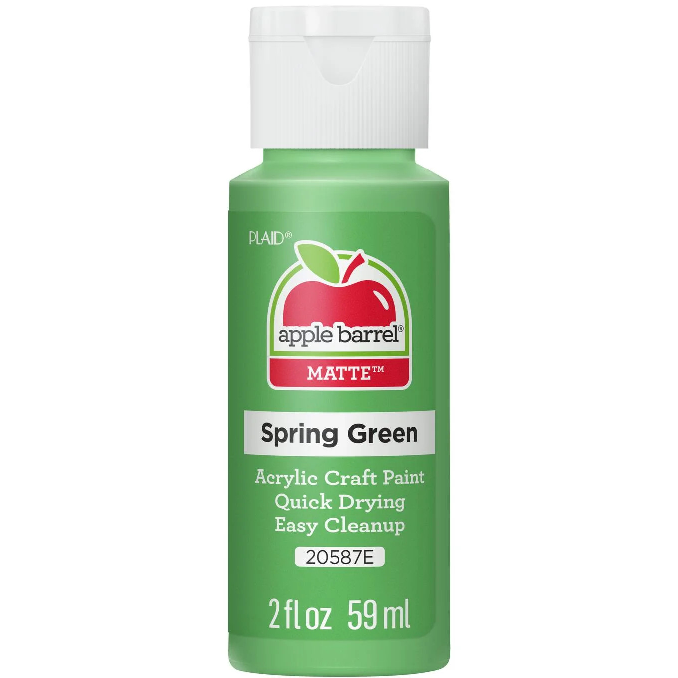 Apple Barrel Acrylic Craft Paint, Matte Finish, Spring Green, 2 fl oz | Walmart (US)