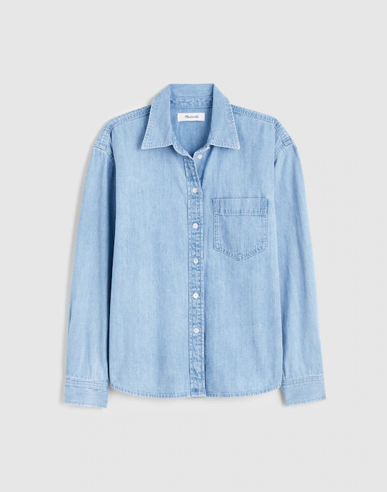 The Denim Easy Shirt in Laguna Wash | Madewell