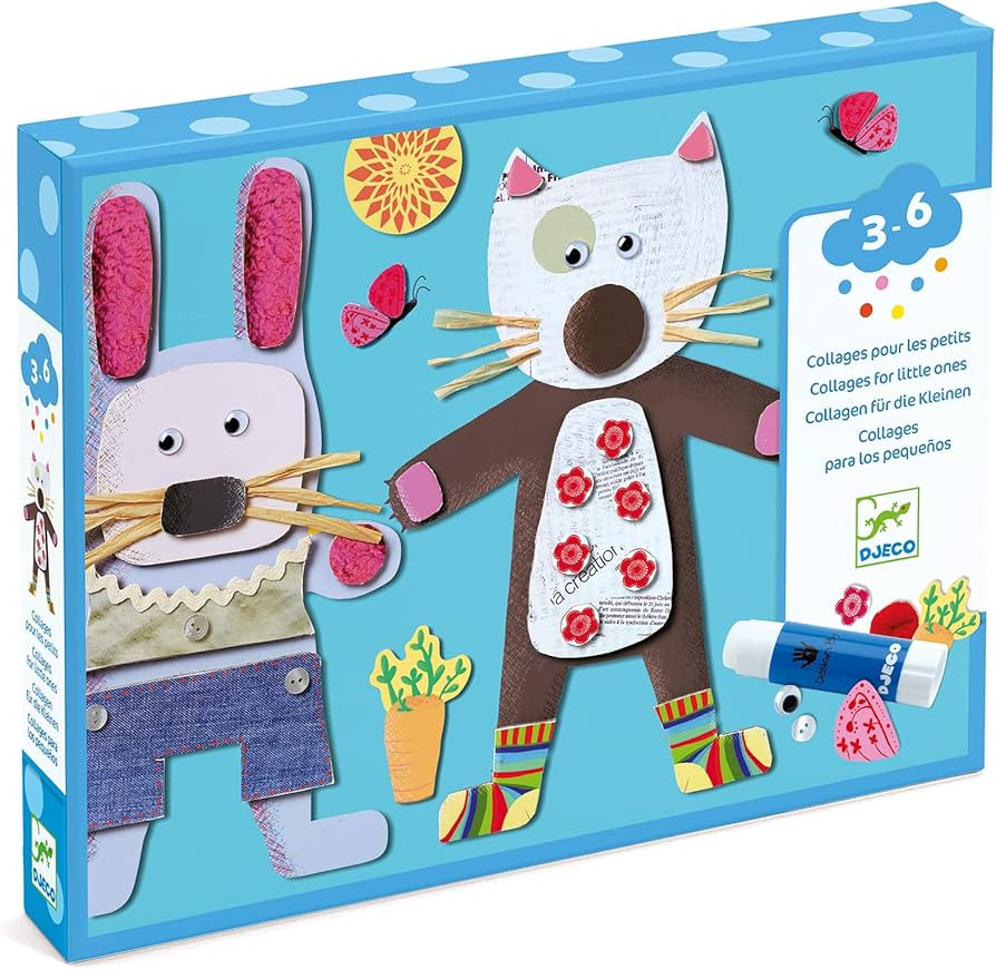 DJECO Le Petit Artist Collages for Little Ones Activity Set | Amazon (US)