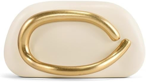 Clutch Purses for Women Formal, PU Leather/Marble Acrylic Evening Bags with Chain, Trendy Metal H... | Amazon (US)