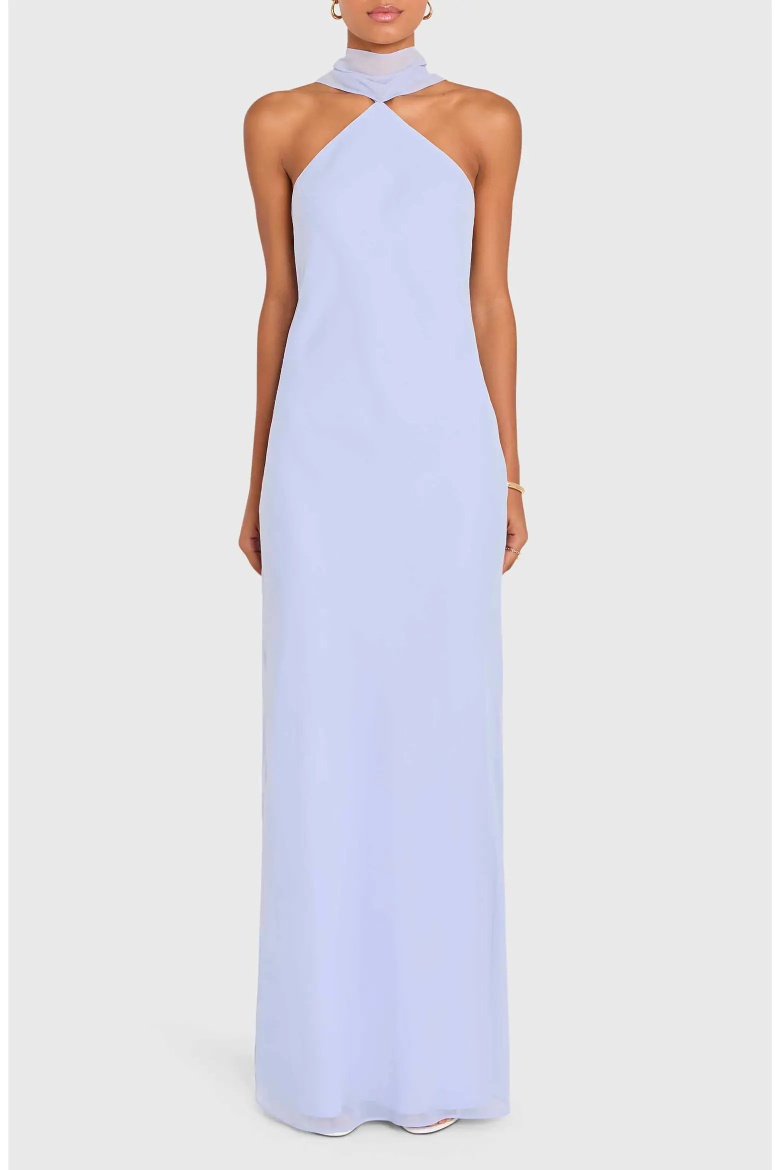 Ashton Halter Neck Chiffon Gown (Women) | Nordstrom | Nordstrom