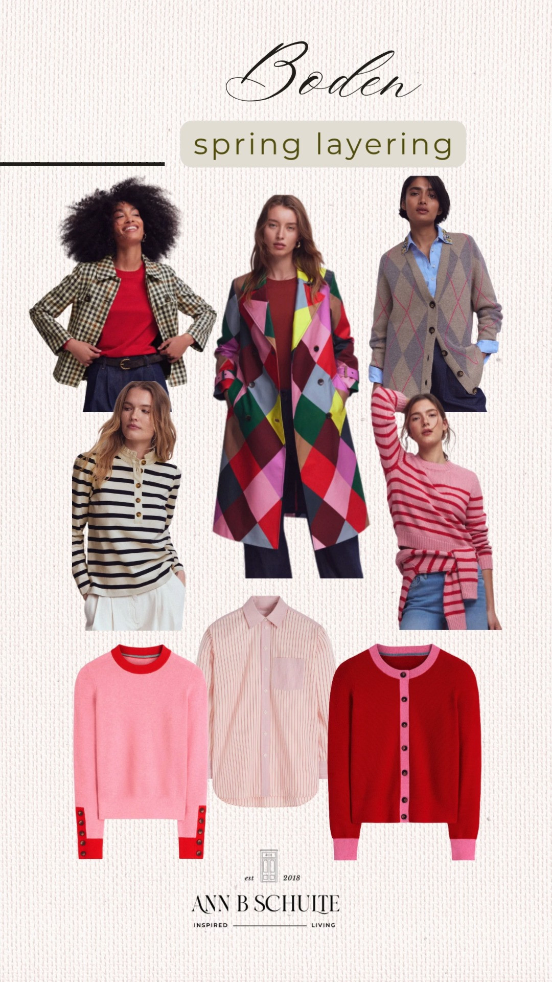 Boden spring layering is all about bright hues, easy textures, and that just-right cozy feel. Fresh pieces that make dressing effortless again. 🌸🤍✨ #BodenStyle #SpringLayers #LTKFashion #StyleInspo #OOTD #ChicStyle #WardrobeRefresh #EverydayStyle #FashionFinds #SpringFashion 

 #LTKootd