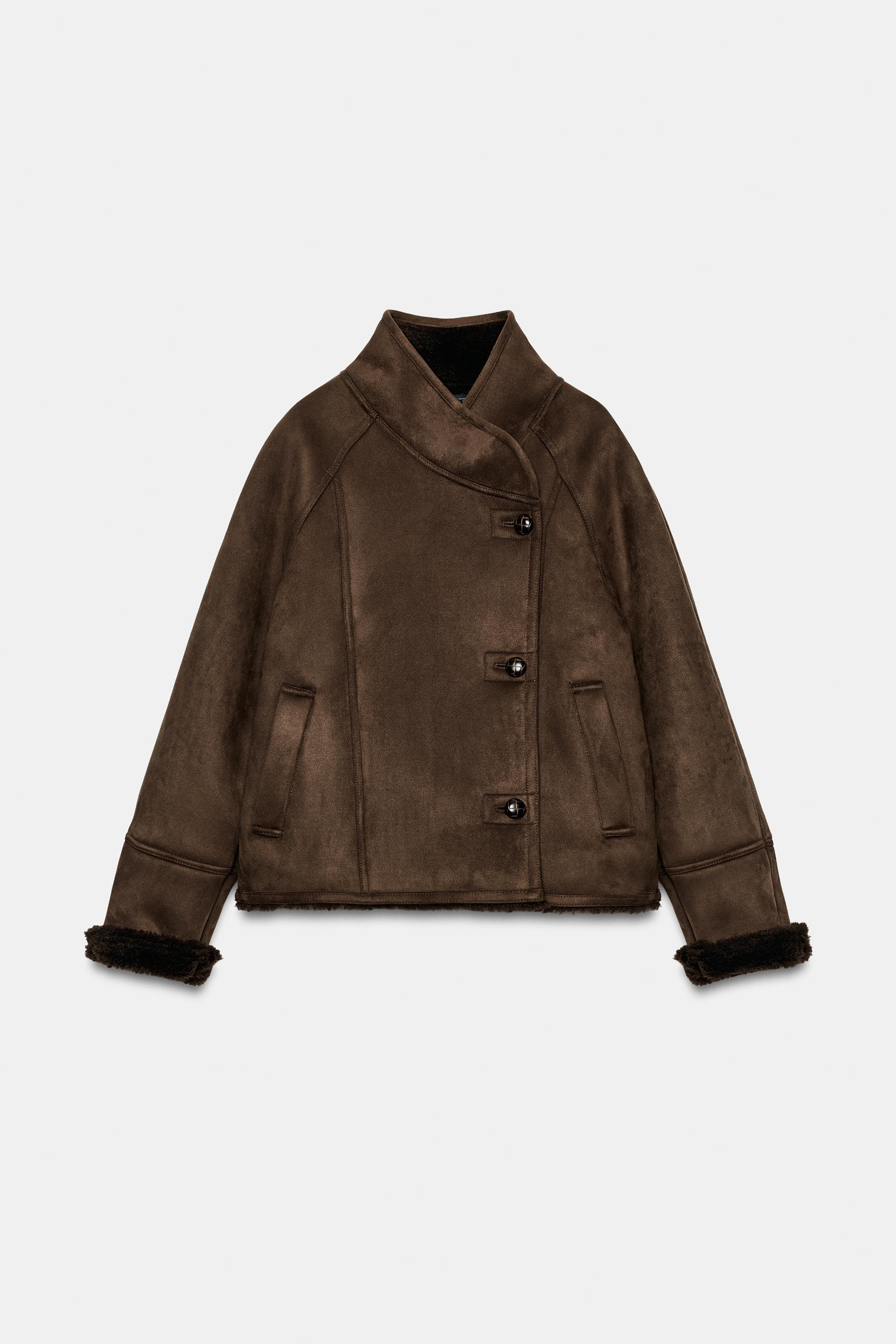 ZW COLLECTION COMBINED FAUX FUR JACKET | Zara UK