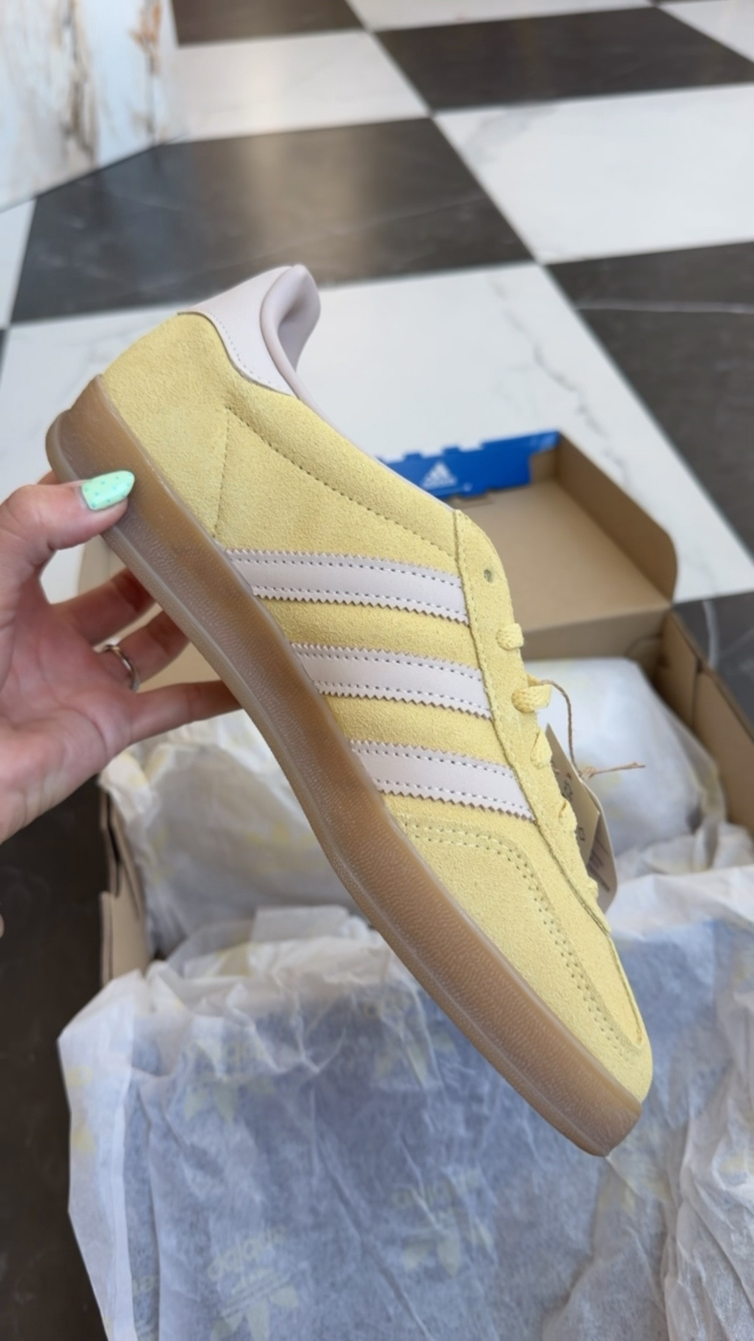 🧈 yellow adidas 40% off right now! 

Back to school shoes
Shoes on sale

#LTKSaleAlert