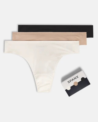 SPANXsmooth®  Fit-To-You Supima® Cotton Thong 3-Pack Box | Spanx