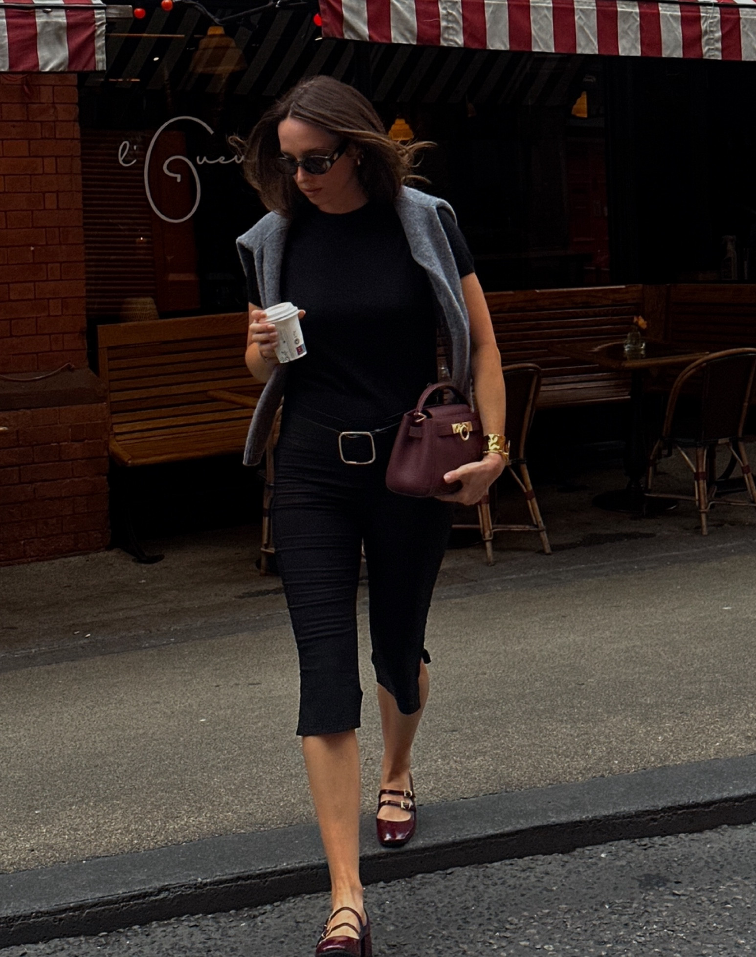 Capri pants 🖤 lilysilk tee, burgundy Mary Jane’s, Parisa wang bag, le specs sunnies 

#LTKspring #LTKeurope #LTKsummer