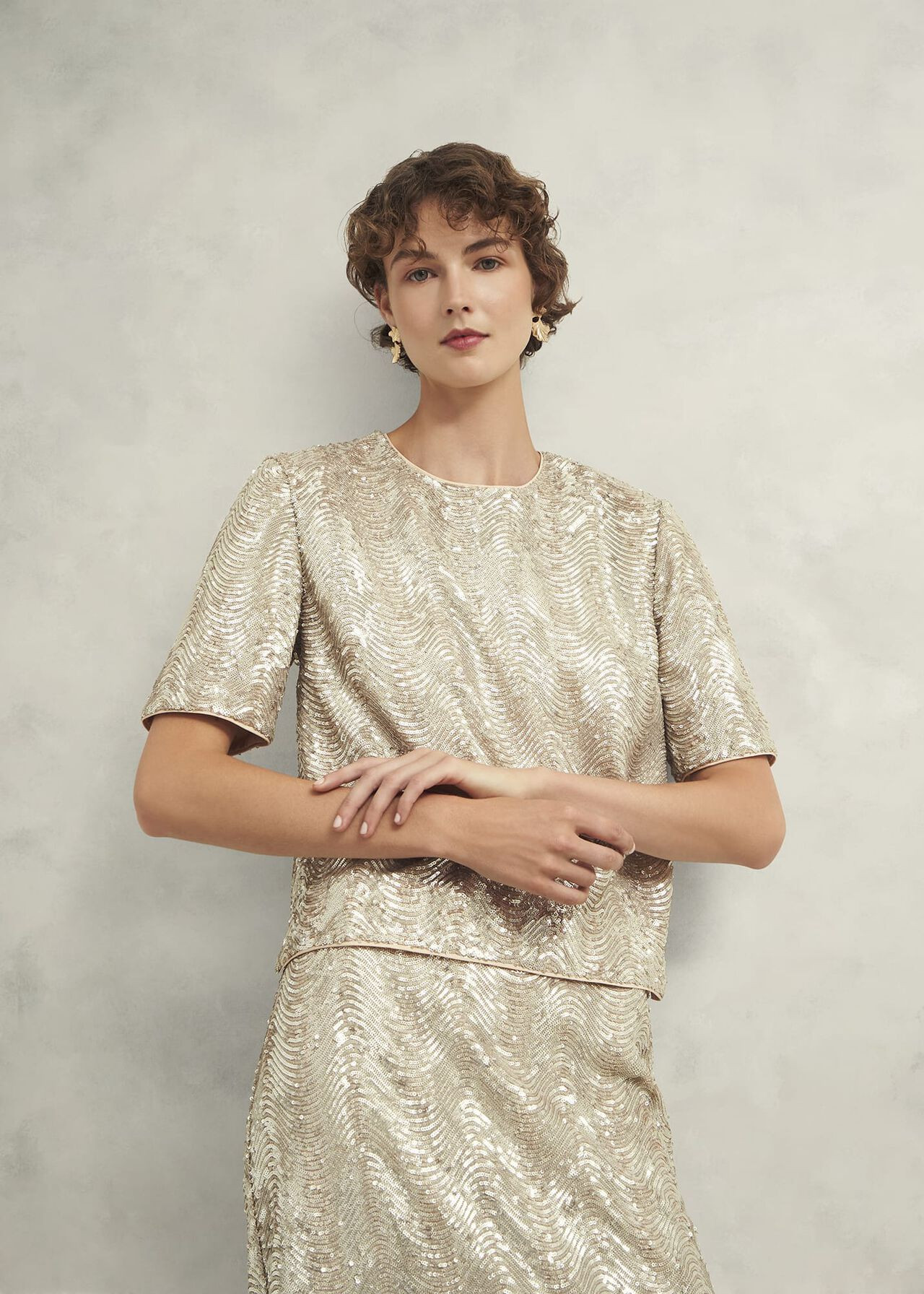 Marlowe Sequin Top | Hobbs US | | Hobbs