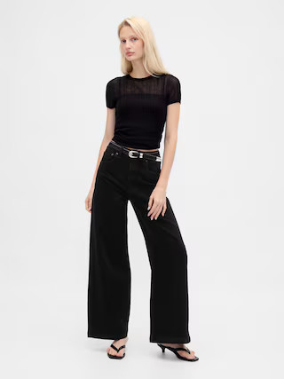 Sky High Rise Stride Wide-Leg Jeans | Gap | Gap (CA)