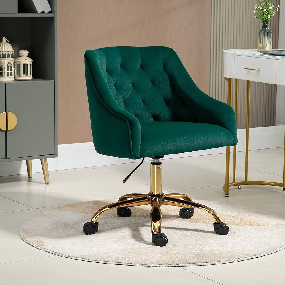 Velvet Office Task Desk Chair for Girls, Modern Vanity Chair for Home Office, Make Up, Bed Room, ... | Amazon (CA)