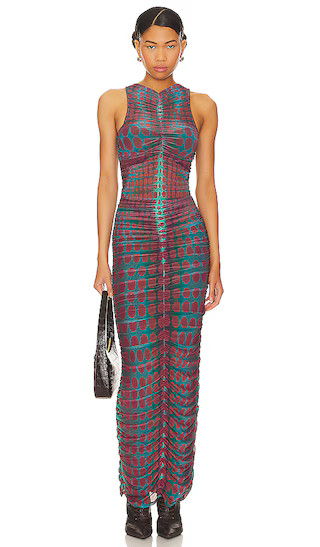 Peyton Maxi Dress in Cyber Optic Dot | Revolve Clothing (Global)