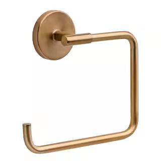 Trinsic Open Towel Ring in Champagne Bronze | The Home Depot