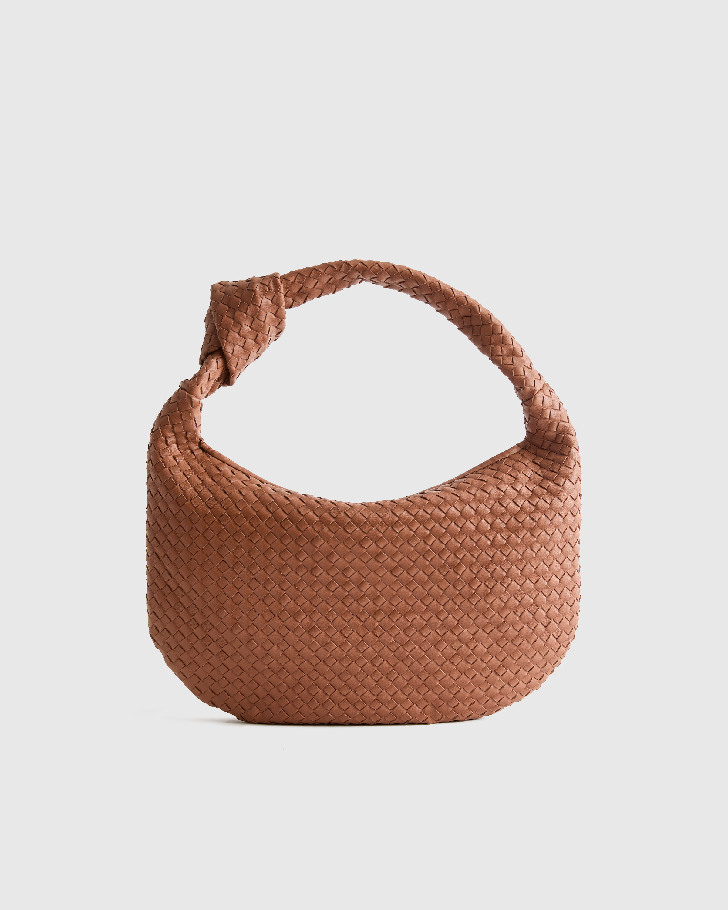 Italian Leather Handwoven Slouchy Shoulder Bag | Quince