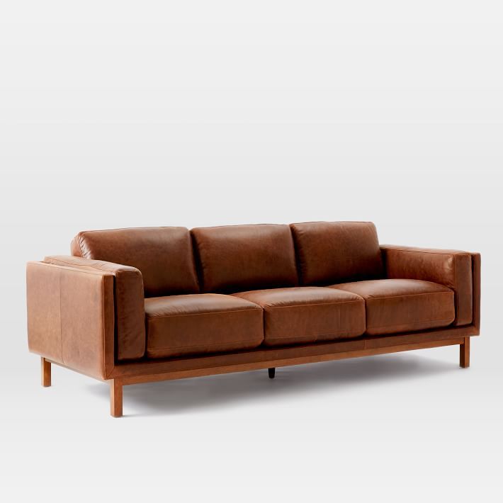 Dekalb Leather Sofa (96") | West Elm (US)