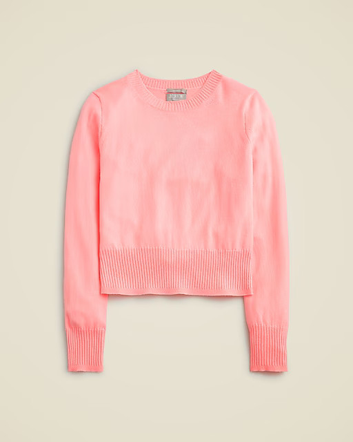 Cashmere shrunken crewneck sweater | J. Crew US