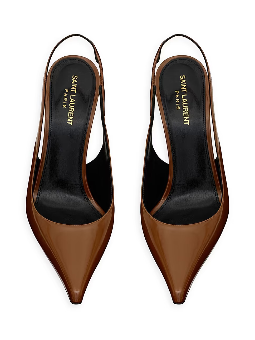 Vendome Slingback Pumps In Glazed Leather | Saks Fifth Avenue