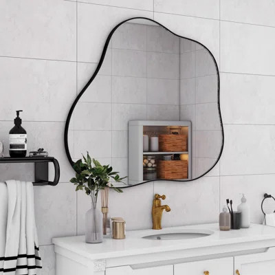 Cloud-Shaped Metal Accent Wall Mirror, Mirror | Wayfair North America