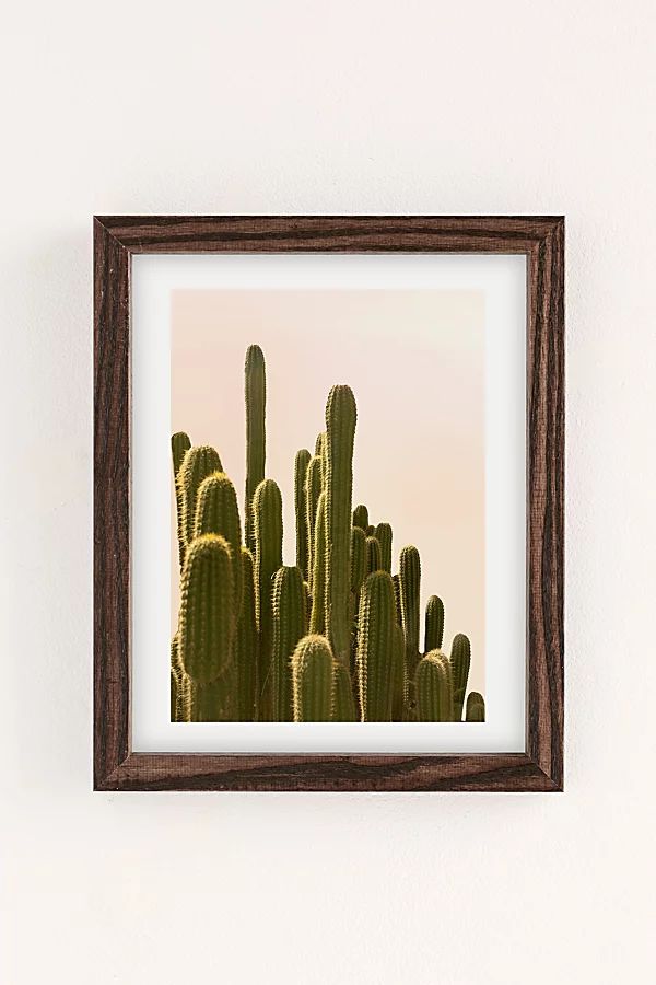 Wilder California Golden Hour Cactus Art Print | Urban Outfitters (US and RoW)