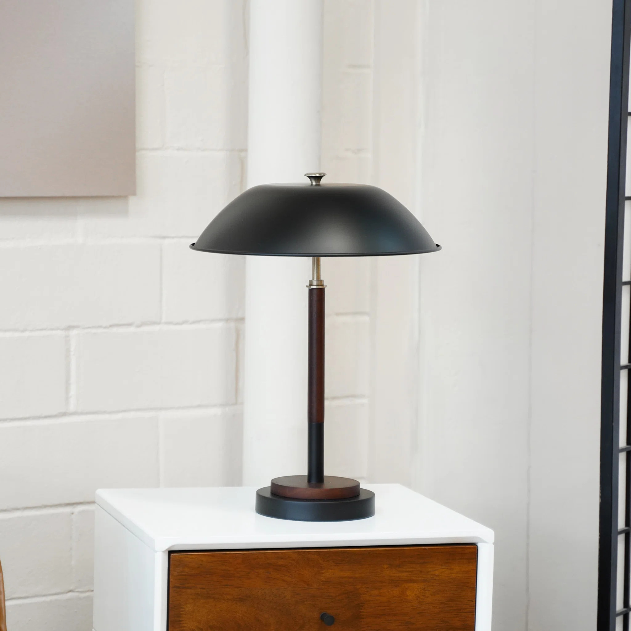 Mercer41 Bouler BLACK UMBRELLA SHAPED TABLE LAMP | Wayfair | Wayfair North America