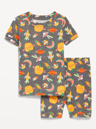 Unisex Printed Snug-Fit Pajama Set for Toddler & Baby | Old Navy (US)