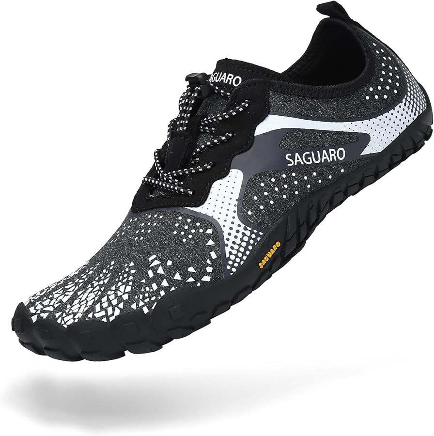 SAGUARO Womens Mens Barefoot Shoes Minimalist Trail Runner Wide Toe Box Zero Drop Outdoor Cross T... | Amazon (US)