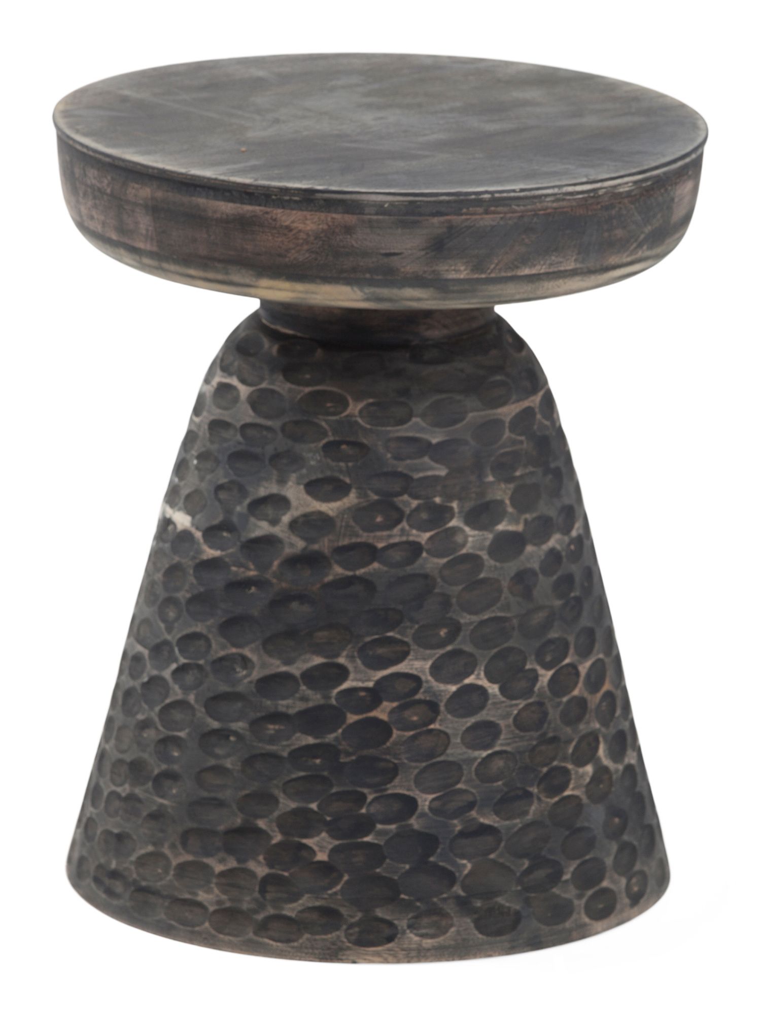 Hammered Wood Side Table | Furniture & Lighting | Marshalls | Marshalls