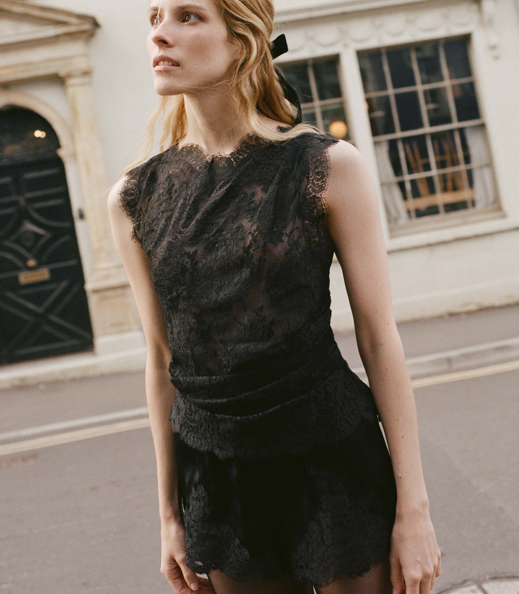 Nailah Top - Black | DÔEN | DOEN