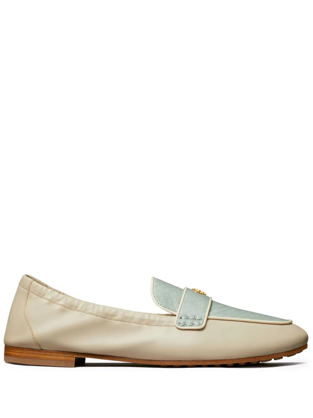 Tory Burch logo-plaque Leather Loafers - Farfetch | Farfetch Global